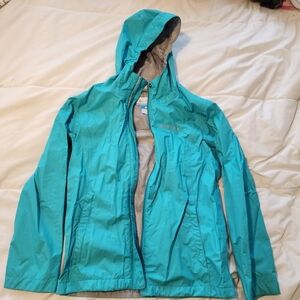 Columbia Girls Arcadia Teal Rain Jacket